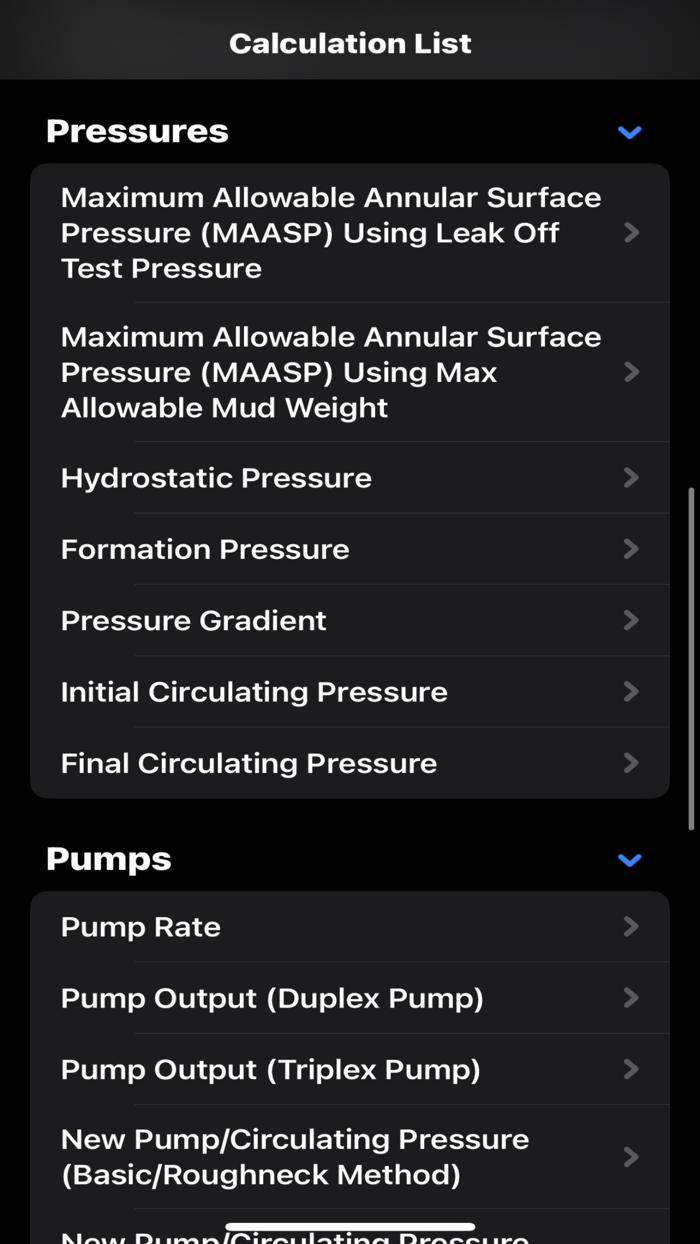 Petroleum Field Calculator