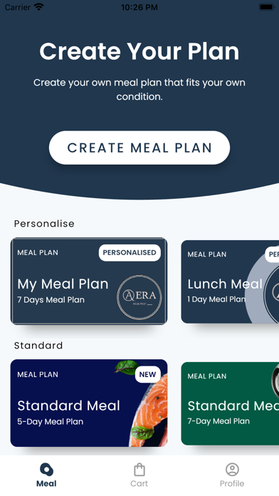 AERA - Meal Preparation Screenshot