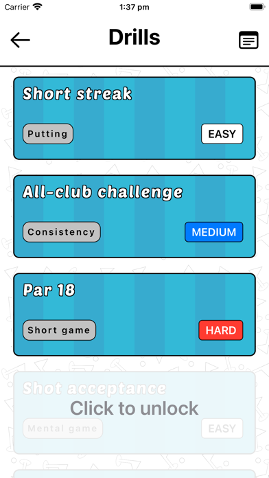 Golf Trainer buddy Screenshot