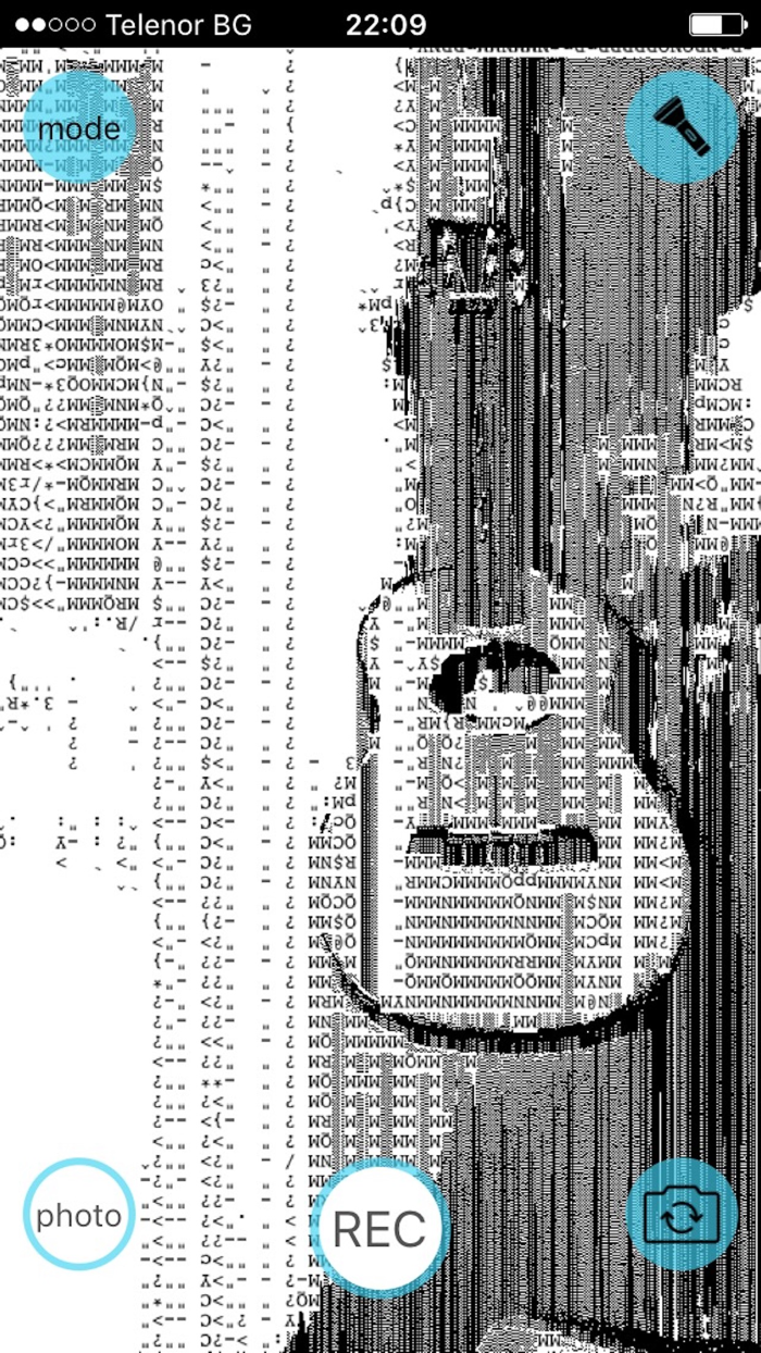 ASCII Camera Art filters