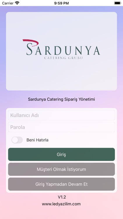 Sardunya Sipariş Yönetimi