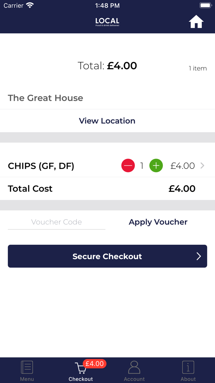 LOCAL Food and drink delivered