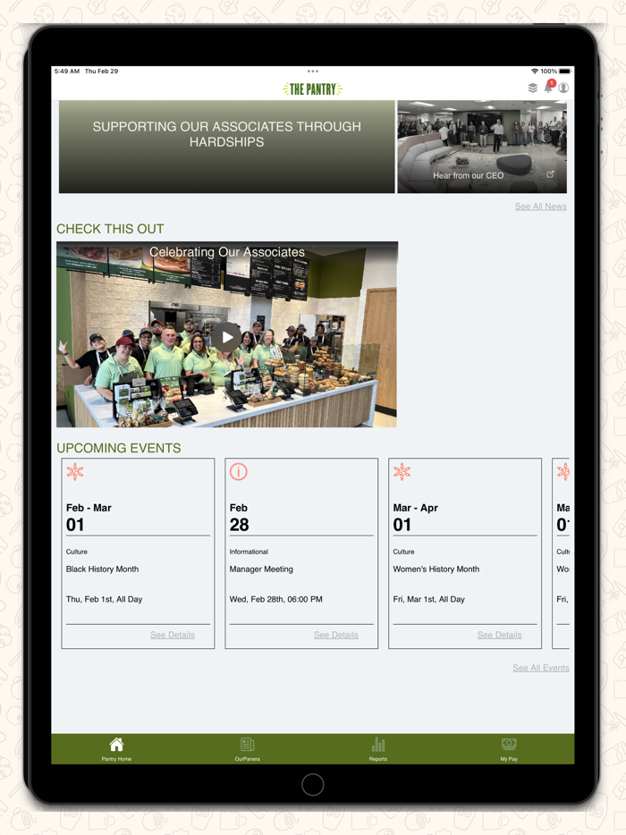 The Pantry Associate App