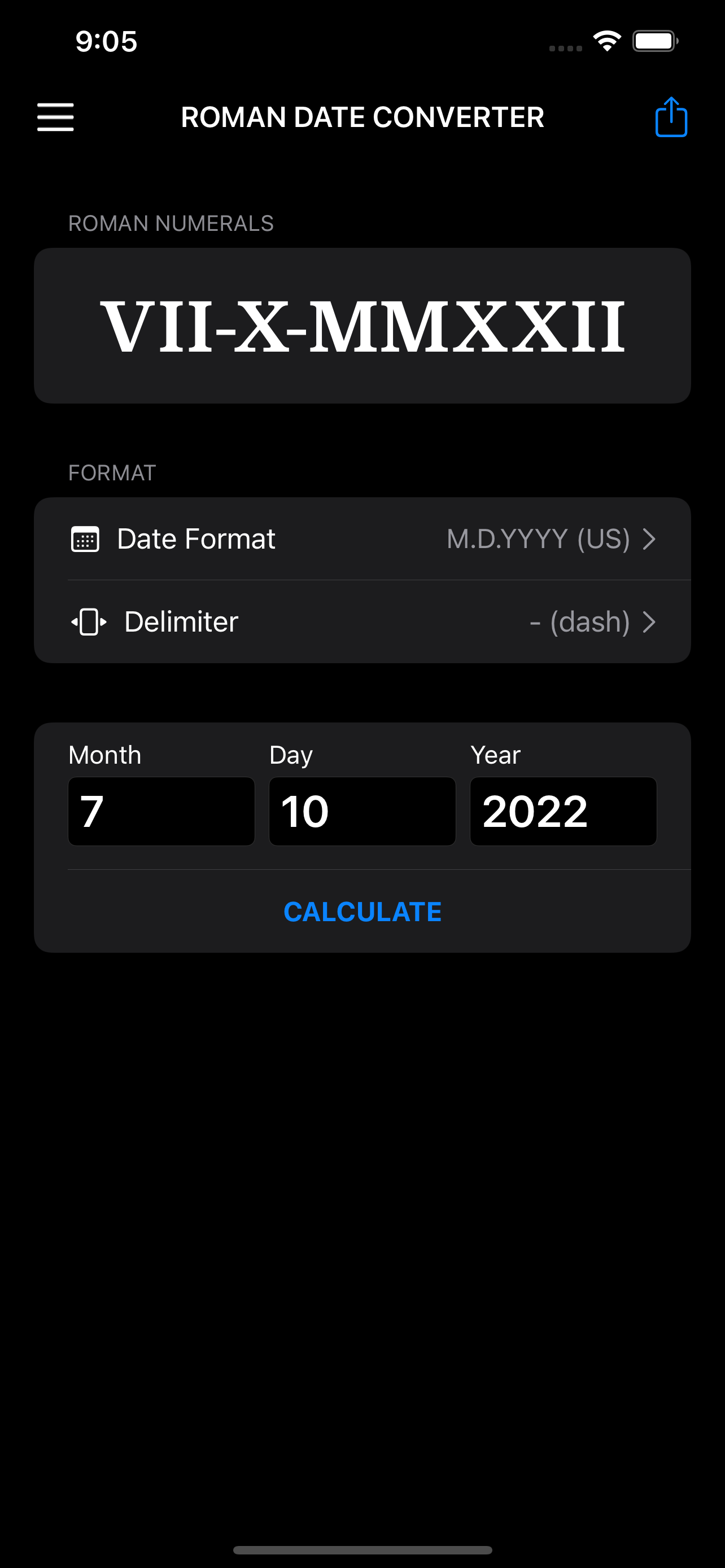 Roman Date Converter