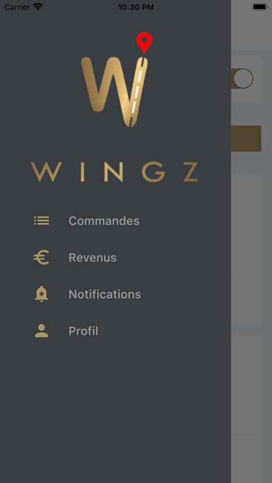 WINGZ LIVREUR Screenshot