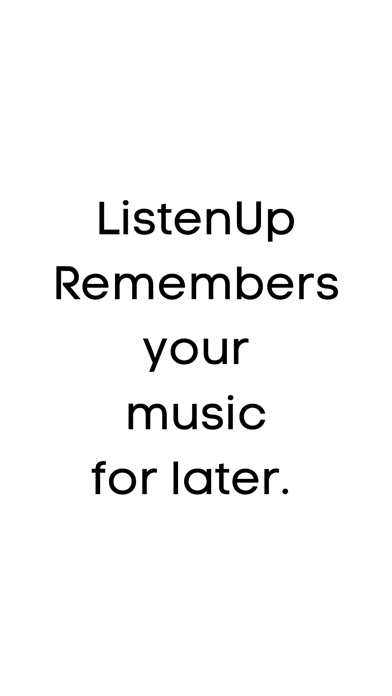 ListenUp - Music Identifier Screenshot