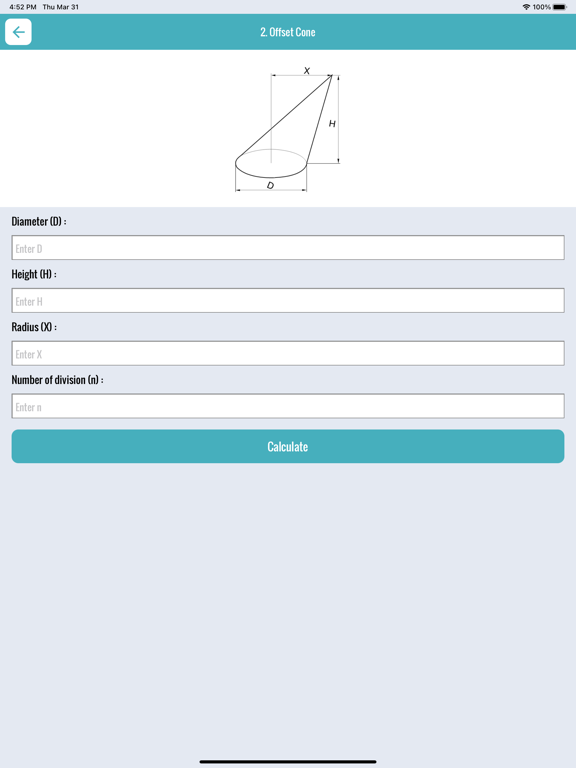 Screenshot #5 pour Flat Pattern Bend Calculator