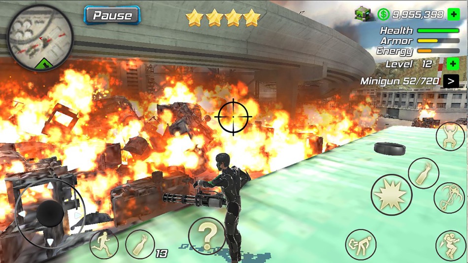 #4. Rope Wing Hero Gangster Vegas (iOS) Podle: HGames-ArtWorks s.r.o.