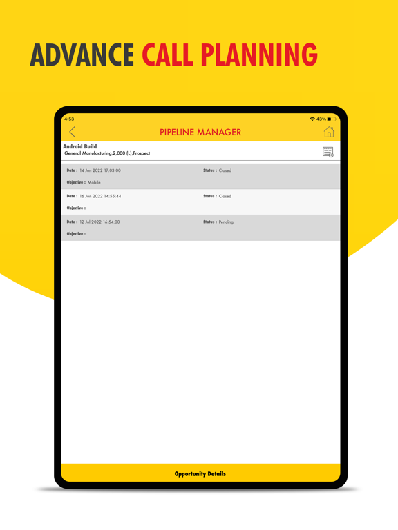 Pipeline Manager iPad screenshot 4 - Productivity app