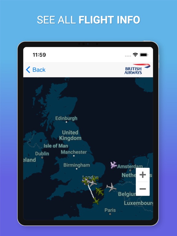 Screenshot #6 pour Air UK : See live all flights