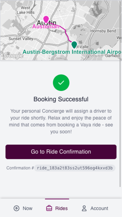 Vaya Concierge Driving Screenshot