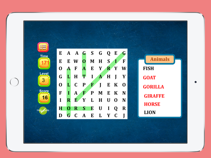 Word Search Puzzle Swipe