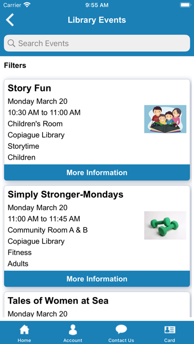 Copiague Library Screenshot