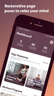 yoga poses for relaxation iphone screenshot 1