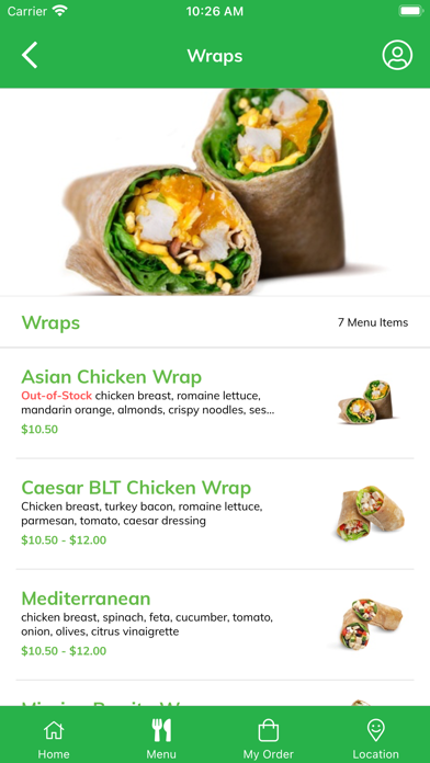 Fresh Healthy Cafe MO Screenshot