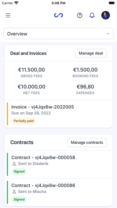 Stagent - Artist Management Screenshot