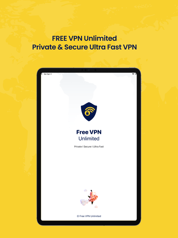 Free VPN Unlimited – Proxy iPad screenshot 1 - Productivity app