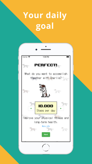 Walky: pedometer with a dog Screenshot