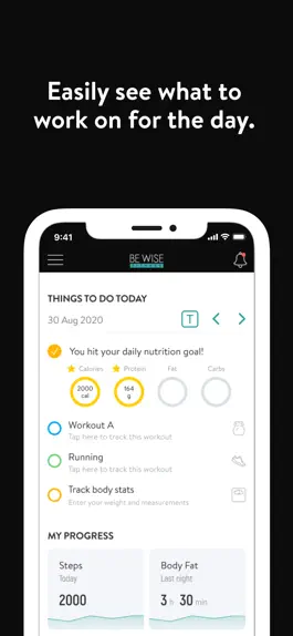 Game screenshot BE WISE Fitness apk