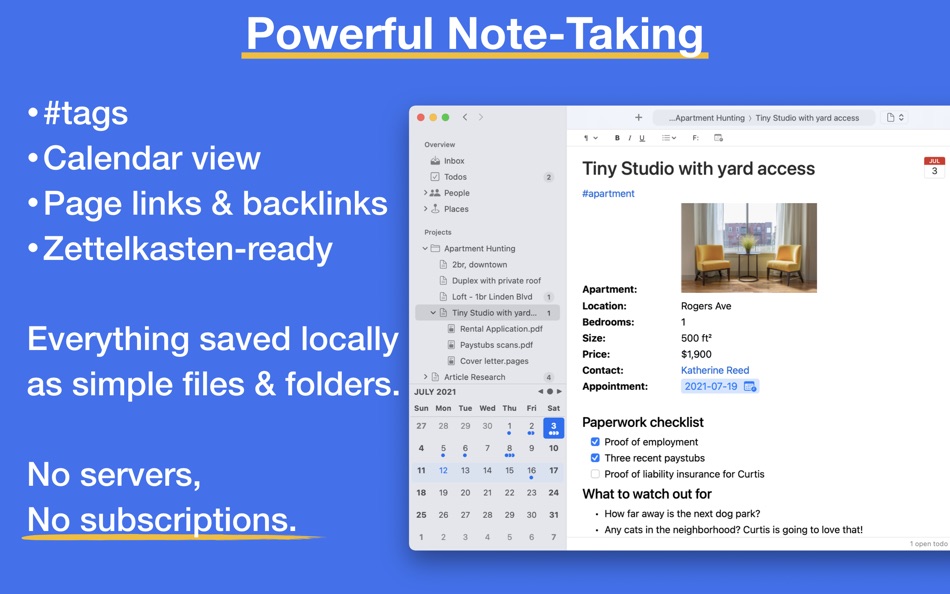 #1. Noteship (macOS) By: Kitestack Software