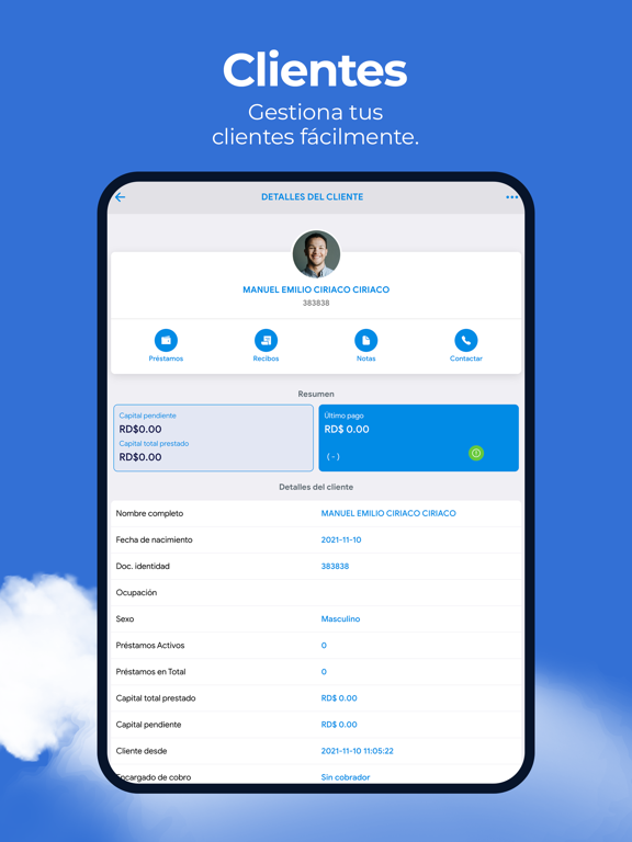 Préstamos CLOUD iPad screenshot 2 - Finance app