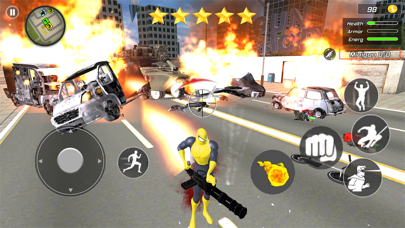 Flying Spider Hero: Crime City Screenshot