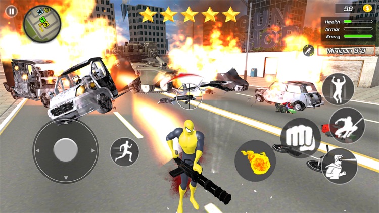 Flying Spider Hero: Crime City screenshot-4