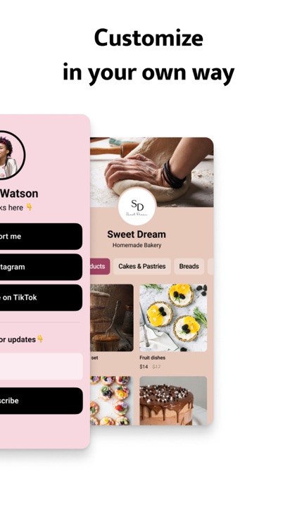 Link In Bio Websites - Mssg.me