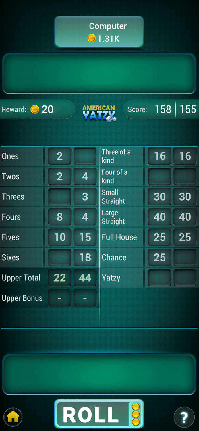 Yatzy Game Dice Offline