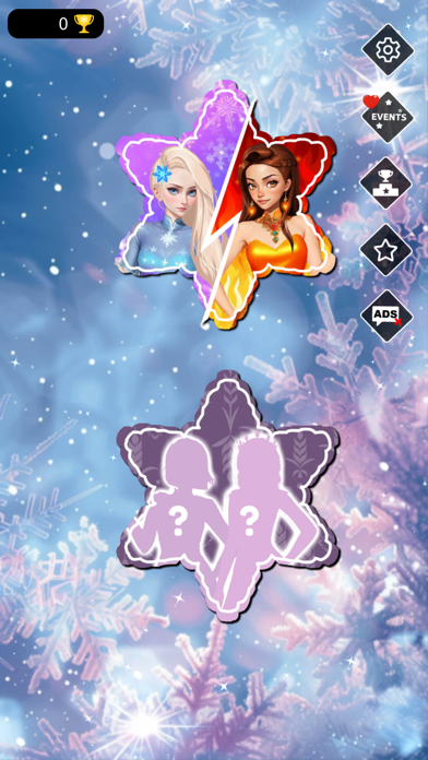 Ice vs Fire magic dress up Screenshot