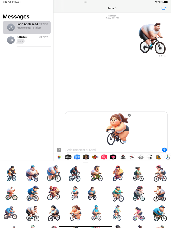 Screenshot #5 pour Cyclist Stickers