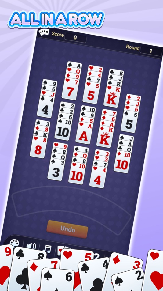 #1. Solitaire: All in a row (iOS) By: AB Norri Stockholm