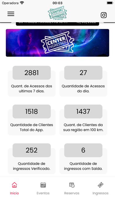 Center Ingressos Parceiros Screenshot