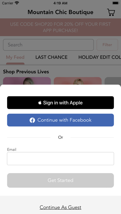 Mountain Chic Boutique Screenshot