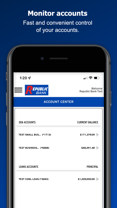 Republic Bank Treasury Direct Screenshot