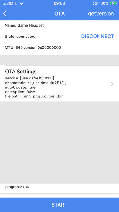 Screenshot 3 of TelinkBtOTA App