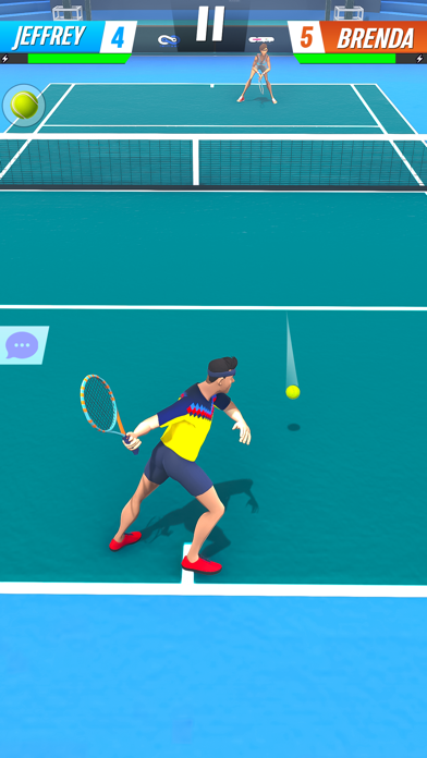 Real World Tennis 3D Game Screenshot