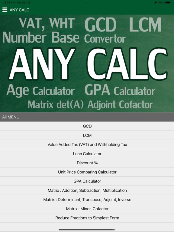 App screenshot