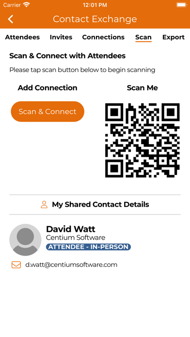NAMIC Events Screenshot