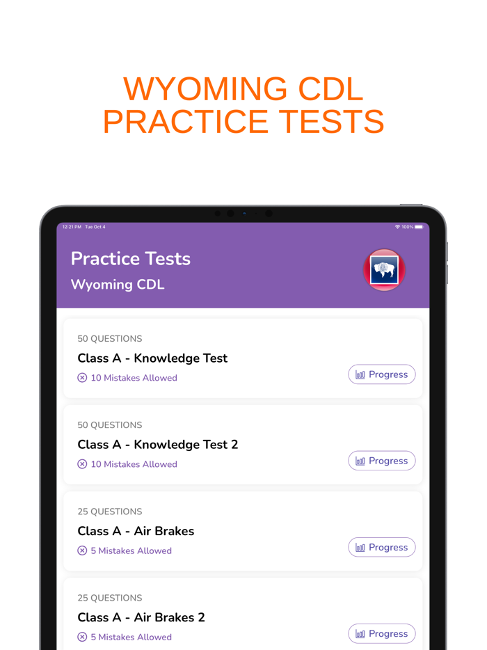 Wyoming WyDOT CDL Permit Prep