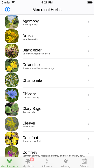 Medicinal Herbs Info Screenshot