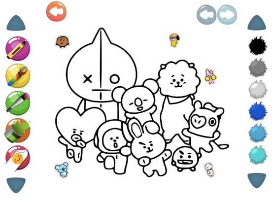 500  Coloring Pages Bt21  Free