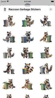 raccoon garbage stickers iphone screenshot 2