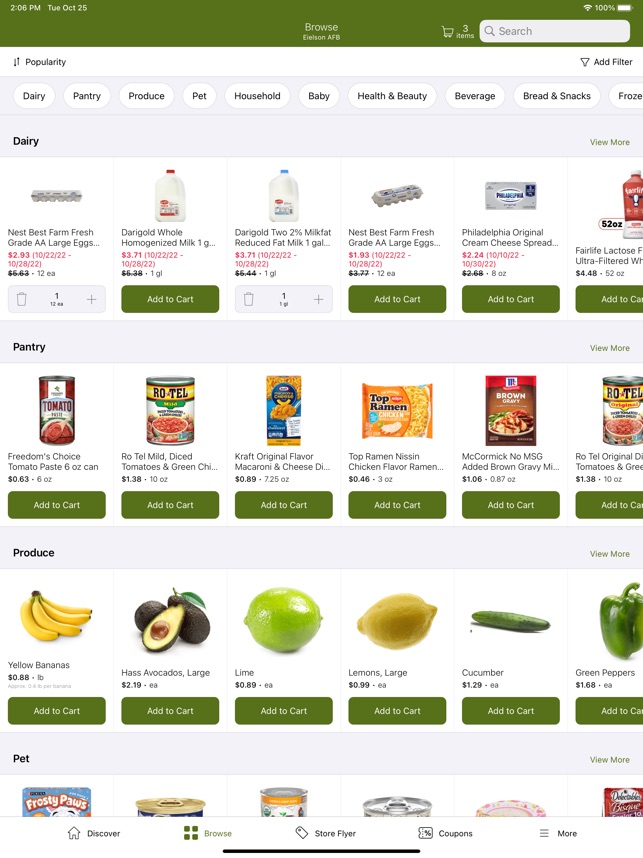 Shopping at your fingertips: Download the Commissary CLICK2GO mobile app -  VA News