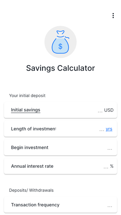 Savings Calculator - CalCon Screenshot