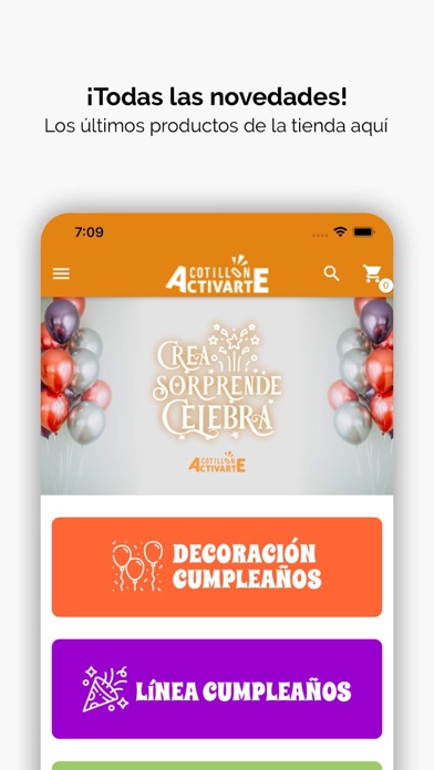 Cotillón Activarte Screenshot