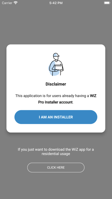 WiZ Pro Setup Screenshot