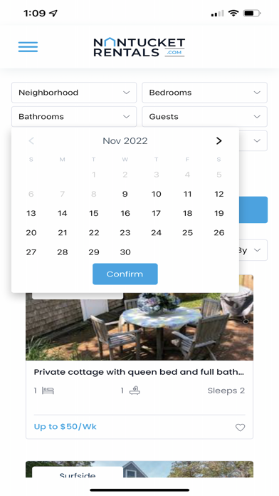 Nantucket Rentals Screenshot