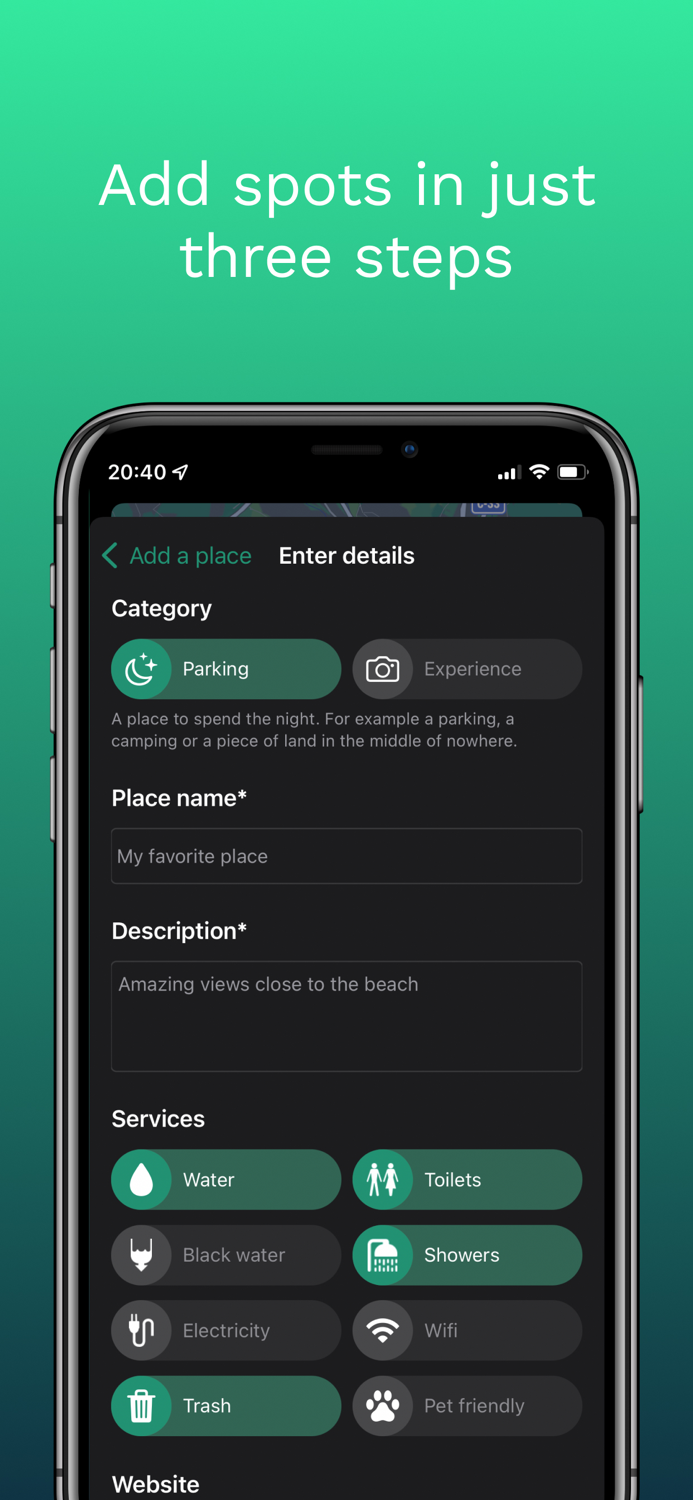 Campernight - camper parking