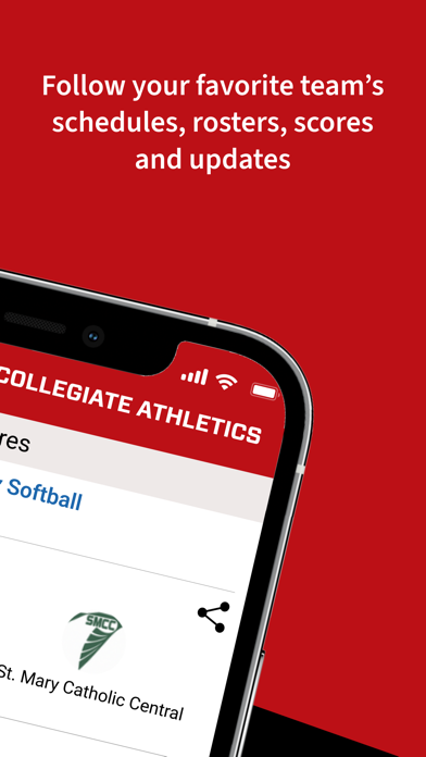 Michigan Collegiate Athletics Screenshot